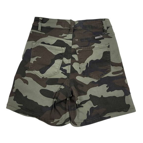 KanCan Green Camouflage Athletic Hikiking Walking Women's jean Shorts XS - Picture 2 of 4